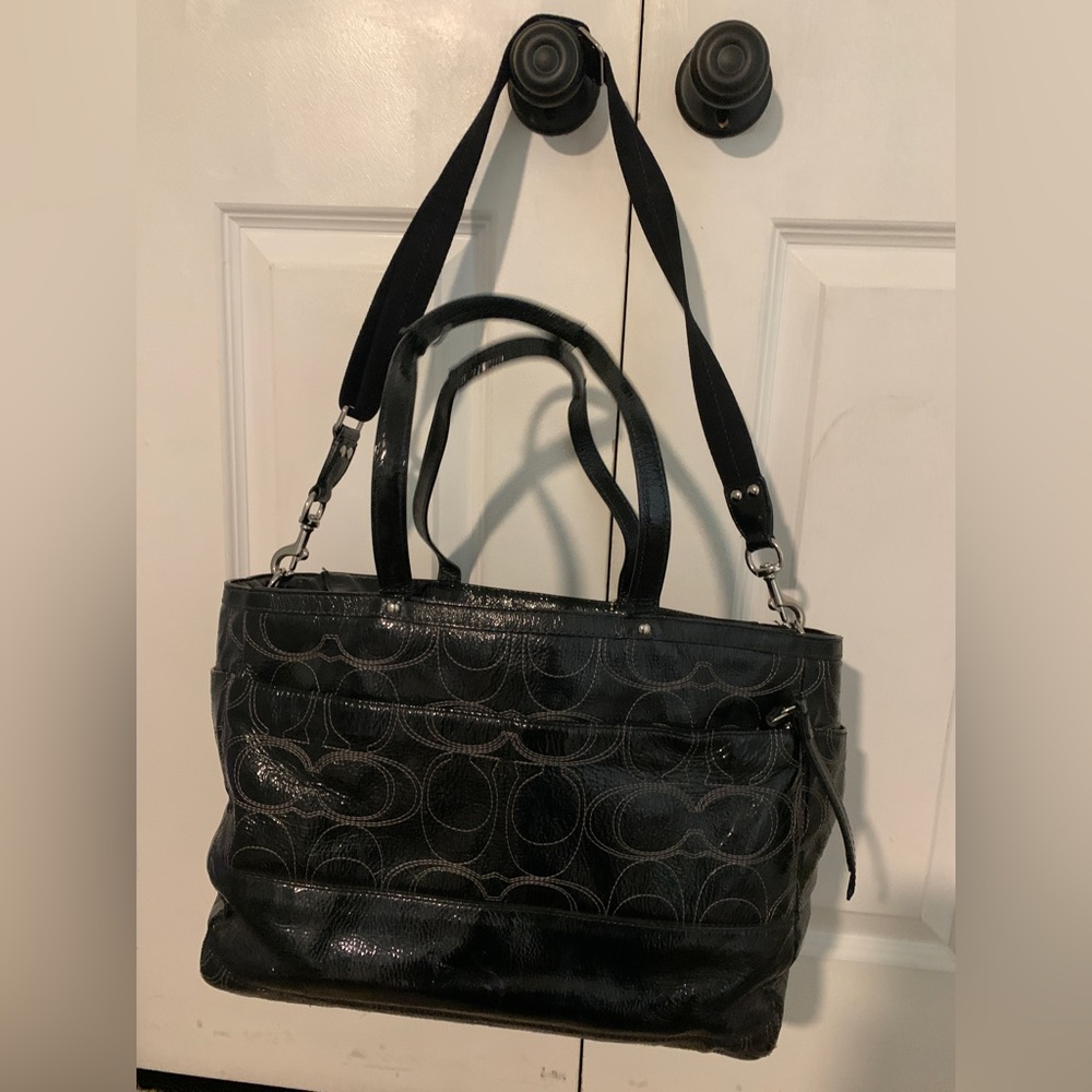 Coach baby bag / large purse / multi use/work bag